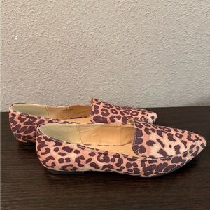 Animal Print Slip On Loafers for Women US Size 6. UK size 4